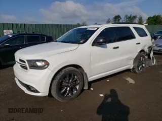 2017 Dodge Durango GT with VIN 1C4RDJDG8HC677347, listed as a Copart auction lot 58028305 with 111,952 mi miles and Salvage title. Bid and sale history available at DreamBid. Image 1.