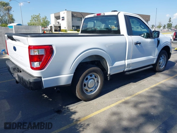 2023 Ford F-150 XL with VIN 1FTMF1CBXPKE40924, listed as a IAAI auction lot 42115874 with 15,411 mi miles and . Bid and sale history available at carsss.com. Image 4.