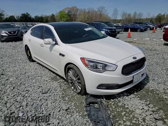 2015 Kia K900 Luxury with VIN KNALW4D4XF6021585, listed as a Copart auction lot 51303275 with 57,123 mi miles and Salvage title. Bid and sale history available at DreamBid. Image 10.