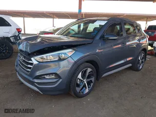 2017 Hyundai Tucson Value with VIN KM8J33A27HU460429, listed as a IAAI auction lot 41681076 with 95,178 mi miles. Bid and sale history available at carsss.com. Image 2.