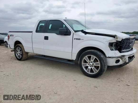2014 Ford F-150 XL with VIN 1FTFX1CF0EKF20982, listed as a Copart auction lot 54354955 with 137,093 mi miles and Salvage Title. Bid and sale history available at DreamBid. Image 4.