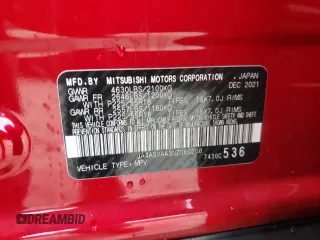 2022 Mitsubishi Eclipse Cross LE с VIN JA4ASVAA3NZ060208, выставлен на аукционе Copart как лот 62894634 с пробегом 74 139 миль миль и На запчасти • Non repairable. История ставок и продаж доступна на DreamBid. Изображение 16.