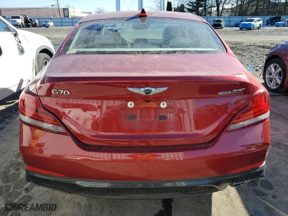 2021 Genesis G70 2.0T with VIN KMTG64LA9MU077040, listed as a Copart auction lot 88766635 with 31,718 mi miles and Salvage Title. Bid and sale history available at carsss.com. Image 6.