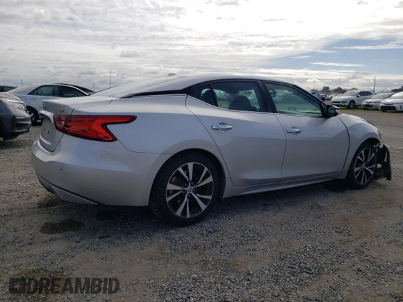 2017 Nissan Maxima SV with VIN 1N4AA6APXHC425967, listed as a Copart auction lot 48077795 with 143,474 mi miles and Salvage Title. Bid and sale history available at carsss.com. Image 3.