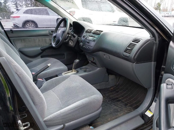 2001 Honda Civic EX with VIN 2HGES26761H598920, listed as a IAAI auction lot 41852164 with 197,463 mi miles. Bid and sale history available at carsss.com. Image 5.
