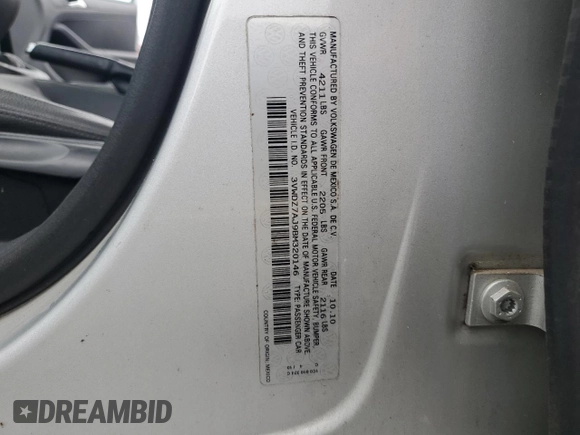 2011 Volkswagen Jetta SE with VIN 3VWDZ7AJ9BM320146, listed as a Copart auction lot 58521605 with 164,045 mi miles and Salvage title. Bid and sale history available at DreamBid. Image 12.