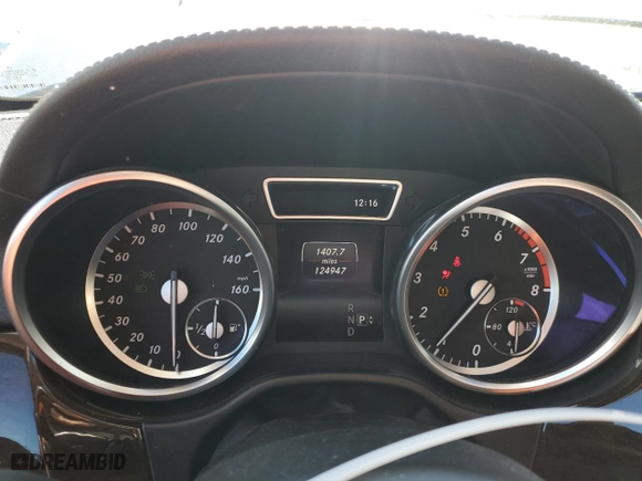 2014 Mercedes-Benz GL-Class GL 450 with VIN 4JGDF7CE1EA300532, listed as a Copart auction lot 46579585 with 124,947 mi miles and Salvage Title. Bid and sale history available at carsss.com. Image 9.