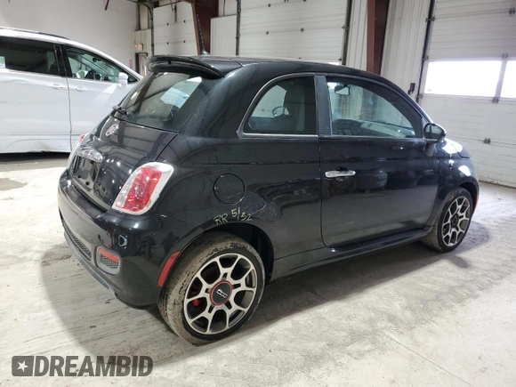 2012 FIAT 500 Sport z VIN 3C3CFFBR5CT344350, wystawiony jako Copart lot #51921105 z przebiegiem 110 394 mil mil oraz Szkody całkowita. Historia ofert i sprzedaży dostępna na DreamBid. Obrazek 3.