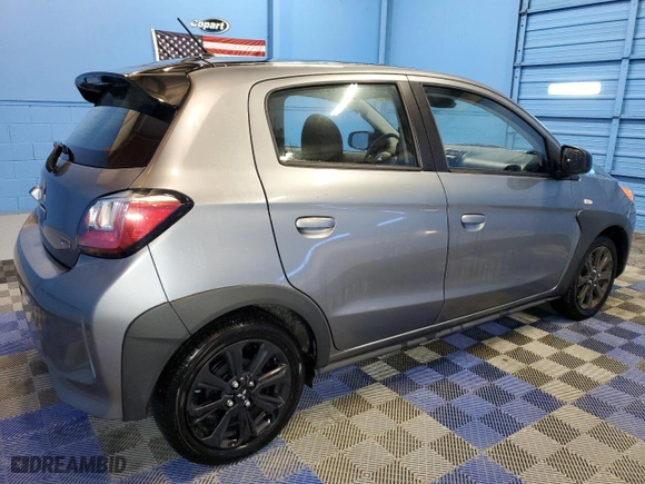 2023 Mitsubishi Mirage Black Edition with VIN ML32AWHJ6PH003747, listed as a Copart auction lot 86832304 with 18034 miles and Clean Title. Bid and sale history available at carsss.com. Image 3.