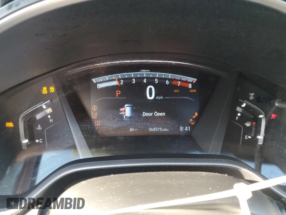 2019 Honda CR-V EX with VIN 7FARW2H51KE005380, listed as a Copart auction lot 52133465 with 68,575 mi miles and Salvage Title. Bid and sale history available at DreamBid. Image 9.