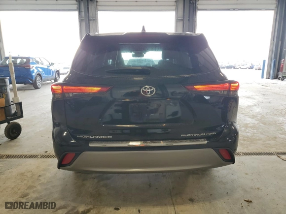 2023 Toyota Highlander L with VIN 5TDKDRBHXPS511825, listed as a Copart auction lot 50883895 with 27,312 mi miles and Salvage Title. Bid and sale history available at carsss.com. Image 6.