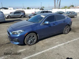 2022 BMW 2 Series 228i with VIN WBA53AK04N7L19686, listed as a Copart auction lot 73060704 with 21,303 mi miles and Salvage Title. Bid and sale history available at carsss.com. Image 1.