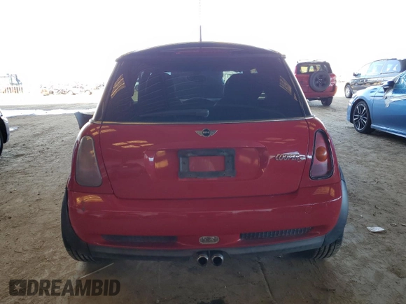 2003 MINI Hardtop S with VIN WMWRE33423TD59829, listed as a Copart auction lot 51691785 with 124,612 mi miles and Salvage Title. Bid and sale history available at DreamBid. Image 6.
