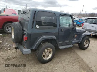 2002 Jeep Wrangler Sahara with VIN 1J4FA59S42P776905, listed as a Copart auction lot 53373015 with 231,915 mi miles and Clean Title. Bid and sale history available at carsss.com. Image 3.