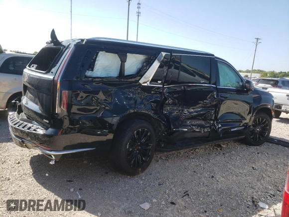 2023 Cadillac Escalade ESV 4WD Premium Luxury z VIN 1GYS4KKL0PR478788, wystawiony jako Copart lot #70177094 z przebiegiem Nie podano mil oraz Szkoda całkowita • Salvage title. Historia ofert i sprzedaży dostępna na DreamBid. Obrazek 3.