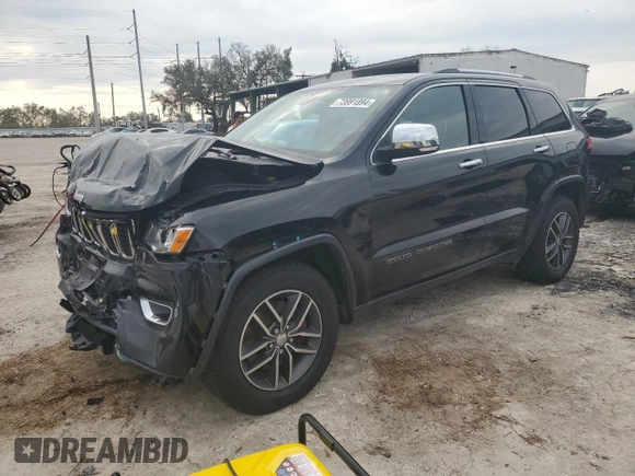 2018 Jeep Grand Cherokee Limited z VIN 1C4RJFBT8JC503564, wystawiony jako Copart lot #73991894 z przebiegiem 130 689 mil mil oraz Szkoda całkowita • Salvage title. Historia ofert i sprzedaży dostępna na DreamBid. Obrazek 1.