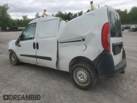 2017 Ram ProMaster City Cargo Tradesman with VIN ZFBERFAB0H6E22587, listed as a Copart auction lot 60967655 with 105,237 mi miles and Salvage title. Bid and sale history available at DreamBid. Image 2.