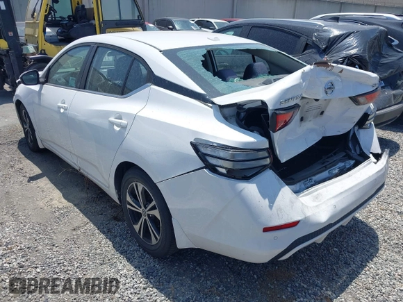 2020 Nissan Sentra SV z VIN 3N1AB8CV6LY217702, wystawiony jako IAAI lot #42151477 z przebiegiem 45 109 mil mil oraz . Historia ofert i sprzedaży dostępna na DreamBid. Obrazek 3.