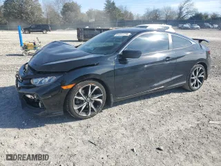 2019 Honda Civic Si Coupe with VIN 2HGFC3A59KH750557, listed as a Copart auction lot 81241774 with 101,054 mi miles and Salvage Title. Bid and sale history available at carsss.com. Image 1.