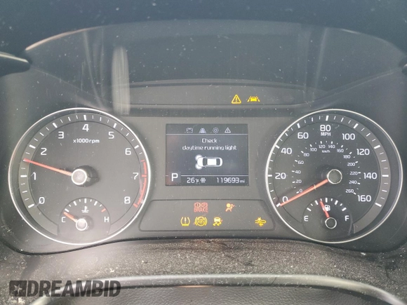 2019 Kia Forte LXS with VIN 3KPF24AD7KE074104, listed as a Copart auction lot 46085405 with 119,693 mi miles and Salvage Title. Bid and sale history available at DreamBid. Image 9.