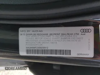 2016 Audi A6 3.0L TDI Prestige with VIN WAUHMAFC3GN030912, listed as a Copart auction lot 45458793 with 41,285 mi miles. Bid and sale history available at carsss.com. Image 12.