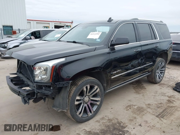 2018 GMC Yukon Denali with VIN 1GKS1CKJXJR300708, listed as a IAAI auction lot 41213592 with 110,789 mi miles. Bid and sale history available at carsss.com. Image 21.