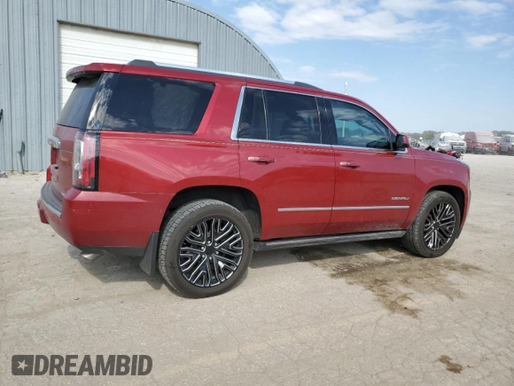 2015 GMC Yukon Denali with VIN 1GKS2CKJ6FR136152, listed as a Copart auction lot 76967664 with 137,208 mi miles and Salvage Title. Bid and sale history available at carsss.com. Image 3.