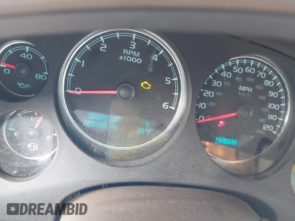 2009 Chevrolet Tahoe LTZ with VIN 1GNFK33079R293963, listed as a IAAI auction lot 41662695 with 185,408 mi miles and . Bid and sale history available at DreamBid. Image 7.