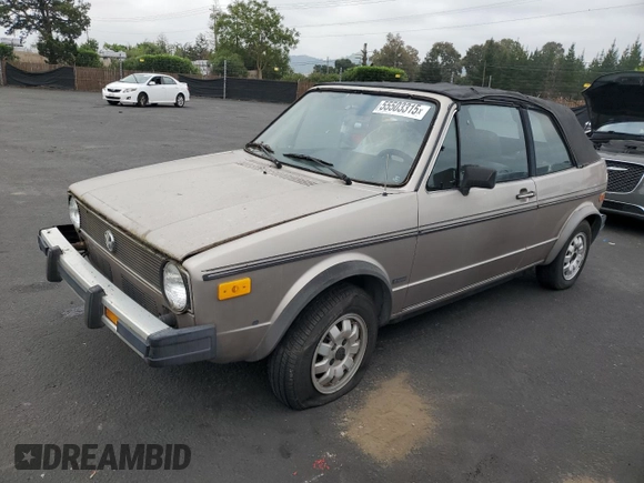 1984 Volkswagen Rabbit z VIN WVWCA0152EK015292, wystawiony jako Copart lot #55503315 z przebiegiem 216 970 mil mil oraz Tytuł czysty. Historia ofert i sprzedaży dostępna na DreamBid. Obrazek 1.