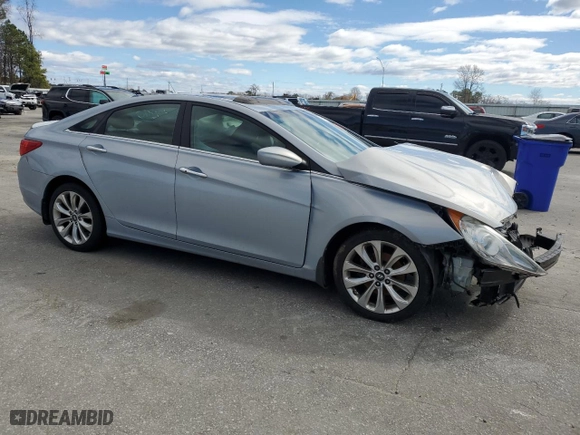 2013 Hyundai Sonata SE with VIN 5NPEC4AC9DH665999, listed as a Copart auction lot 47534415 with 188,647 mi miles and Salvage Title. Bid and sale history available at carsss.com. Image 4.