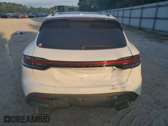 2022 Porsche Macan with VIN WP1AA2A52NLB11435, listed as a Copart auction lot 62090965 with 24,382 mi miles and Salvage title. Bid and sale history available at DreamBid. Image 6.