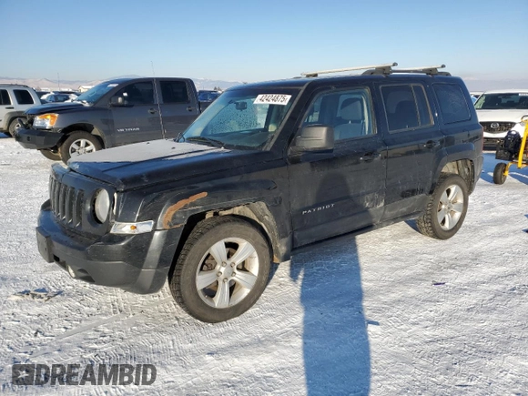 2013 Jeep Patriot Sport with VIN 1C4NJRBB6DD108577, listed as a Copart auction lot 42424875 with 166,392 mi miles and Salvage Title. Bid and sale history available at carsss.com. Image 1.