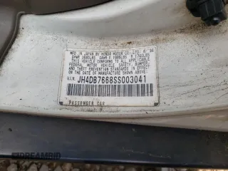 1995 Acura Integra z VIN JH4DB7668SS003041, wystawiony jako Copart lot #40856024 z przebiegiem 99 775 mil mil oraz Szkoda całkowita • Salvage title. Historia ofert i sprzedaży dostępna na DreamBid. Obrazek 10.