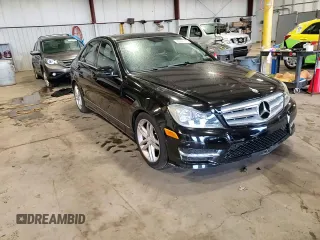 2012 Mercedes-Benz C 300 Sport with VIN WDDGF8BB2CR198144, listed as a Copart auction lot 55642915 with 46,640 mi miles and Salvage Title. Bid and sale history available at DreamBid. Image 14.