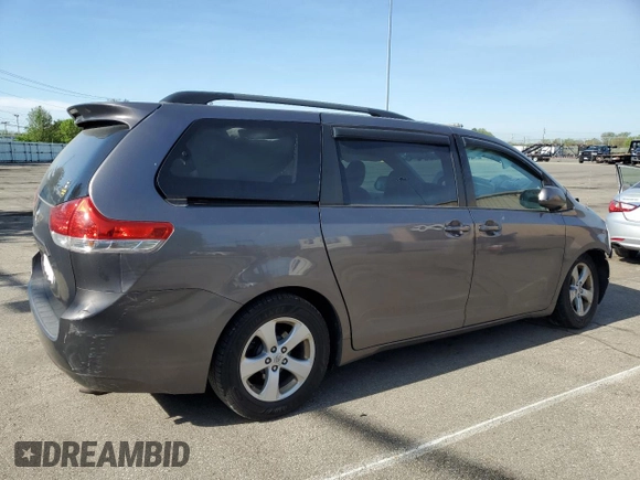 2013 Toyota Sienna LE AAS with VIN 5TDKK3DC8DS285333, listed as a Copart auction lot 54120625 with 136,389 mi miles and Salvage title. Bid and sale history available at DreamBid. Image 3.