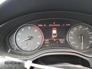 2016 Audi S7 with VIN WAUW2BFC0GN017862, listed as a Copart auction lot 36133253 with 74,481 mi miles. Bid and sale history available at carsss.com. Image 9.