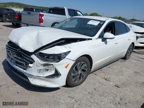 2023 Hyundai Sonata Hybrid Blue with VIN KMHL24JJ4PA062720, listed as a IAAI auction lot 40462677 with 60,007 mi miles. Bid and sale history available at carsss.com. Image 17.