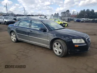 2006 Audi A8 4.2L with VIN WAUML44E86N006594, listed as a Copart auction lot 43246445 with Not provided miles and Salvage title. Bid and sale history available at DreamBid. Image 4.
