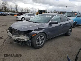 2019 Honda Civic LX with VIN 2HGFC2F69KH566604, listed as a Copart auction lot 47246575 with 127,755 mi miles and Salvage Title. Bid and sale history available at DreamBid. Image 1.