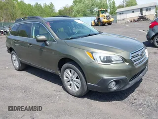 2015 Subaru Outback Premium z VIN 4S4BSACC5F3221045, wystawiony jako IAAI lot #42252002 z przebiegiem 106 873 mil mil oraz . Historia ofert i sprzedaży dostępna na DreamBid. Obrazek 1.