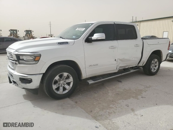 2021 Ram 1500 Laramie with VIN 1C6SRFJT5MN809584, listed as a Copart auction lot 49048035 with 69,411 mi miles and Salvage Title. Bid and sale history available at carsss.com. Image 1.