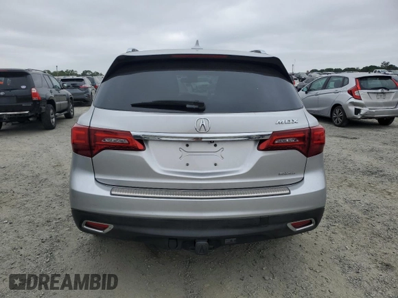 2014 Acura MDX Technology with VIN 5FRYD4H69EB036137, listed as a Copart auction lot 54386865 with 188,569 mi miles and Salvage title. Bid and sale history available at DreamBid. Image 6.
