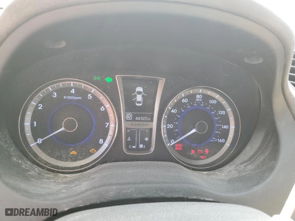 2014 Hyundai Azera with VIN KMHFG4JG1EA411560, listed as a Copart auction lot 75545444 with 66,322 mi miles and Non Repairable. Bid and sale history available at carsss.com. Image 9.