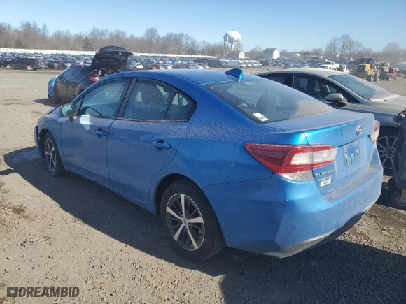 2021 Subaru Impreza Premium with VIN 4S3GKAV64M3602609, listed as a Copart auction lot 46049225 with 0 mi miles and Salvage Title. Bid and sale history available at carsss.com. Image 2.