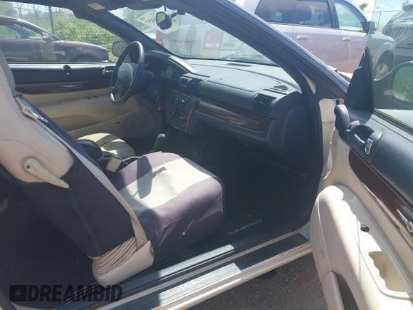 2002 Chrysler Sebring Limited with VIN 1C3EL65R12N147056, listed as a IAAI auction lot 42660257 with 177,856 mi miles and . Bid and sale history available at DreamBid. Image 5.