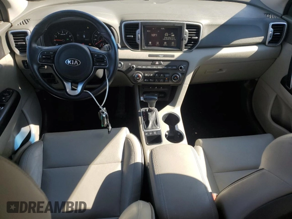 2017 Kia Sportage EX with VIN KNDPNCACXH7183291, listed as a Copart auction lot 62866255 with 87,401 mi miles and Salvage title. Bid and sale history available at DreamBid. Image 8.