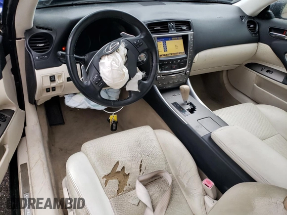 2010 Lexus IS 350 C с VIN JTHFE2C28A2502683, выставлен на аукционе Copart как лот 80635084 с пробегом Не указан миль и На запчасти • Non repairable. История ставок и продаж доступна на DreamBid. Изображение 8.