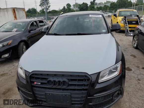 2017 Audi SQ5 Premium Plus with VIN WA1CCAFP8HA075138, listed as a Copart auction lot 52899003 with 61,912 mi miles. Bid and sale history available at carsss.com. Image 5.