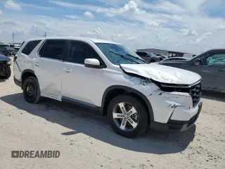 2025 Honda Pilot EX-L with VIN 5FNYG2H41SB004578, listed as a Copart auction lot 69850264 with 1,343 mi miles and Salvage Title. Bid and sale history available at carsss.com. Image 4.