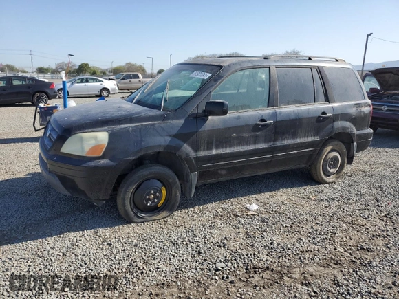 2005 Honda Pilot EX-L with VIN 2HKYF18565H550322, listed as a Copart auction lot 51981245 with 244,692 mi miles and Clean Title. Bid and sale history available at carsss.com. Image 1.